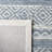 Metro Hand Tufted Wool/Cotton Abstract Rug in Natural/Blue-143944114