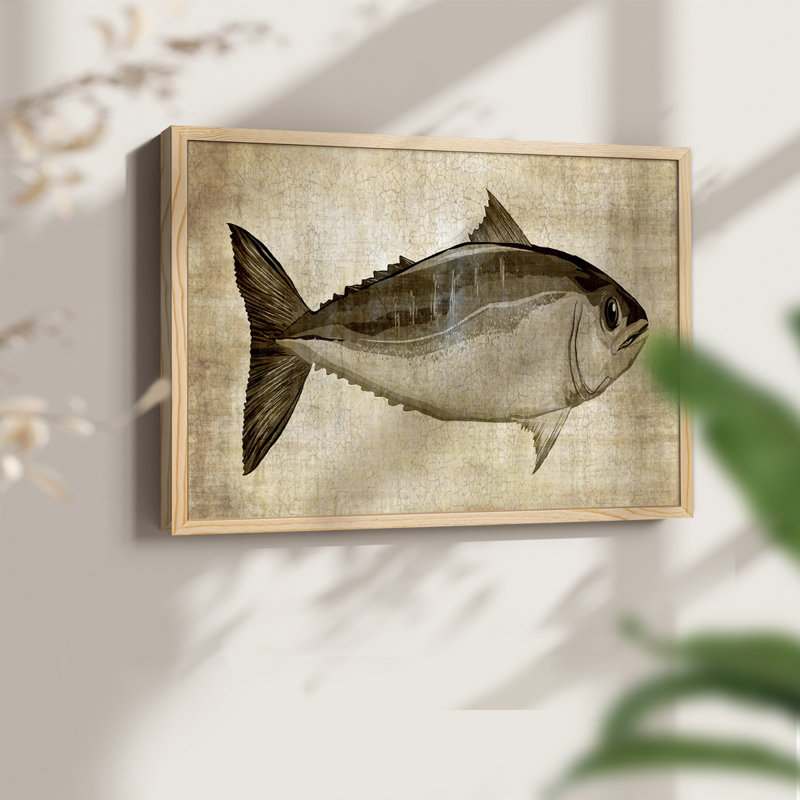 «Big Catch I», reproduction encadrée, H 22 po x l 28 po, Naturel