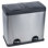 Stainless Steel Step on Multi-Compartments Rubbish and Recycling Bin
