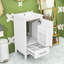 Meuble-lavabo avec lavabo en céramique, tiroir et porte-211953878