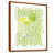 Toile avec cadre flottant brun