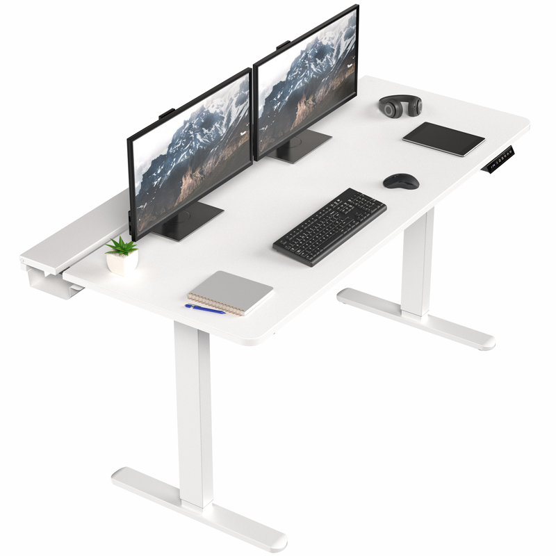 Vivo Electric 60" X 30" Desk, White