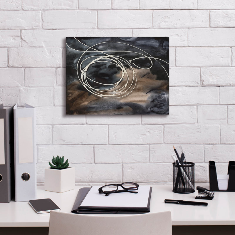 «Midnight Swirl II» par Regina Moore, H 12 po x l 16 po x P 0,75 po