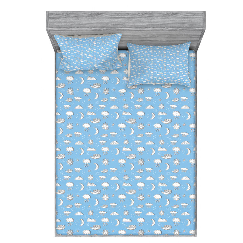 Microfiber Sheet Set, Full Sheet Set with Fitted Sheet