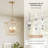 Modern Geometric Pendant Light With Adjustable 60" Chain-504399529