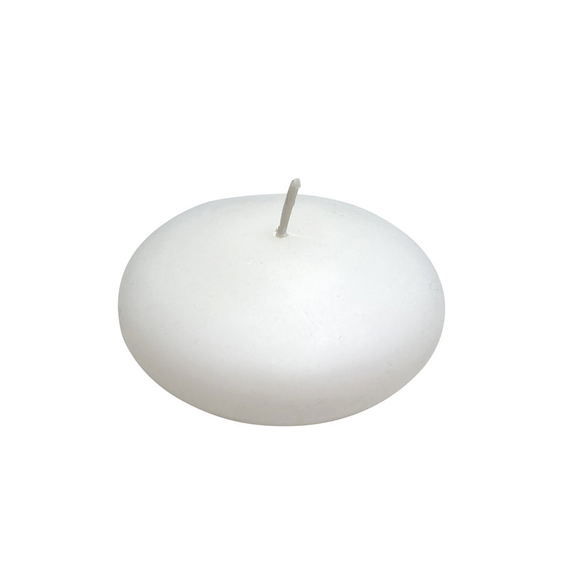 Bougie flottante non parfumée, Blanc, 12