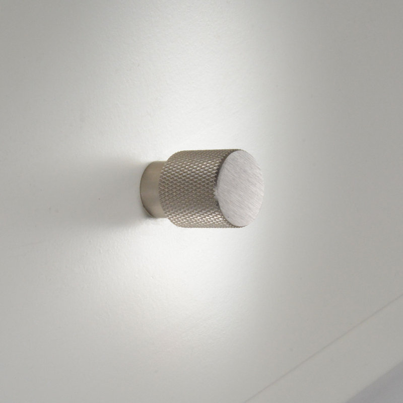 Linear 3/4" Diameter Cylindrical Knob, Brushed Nickel