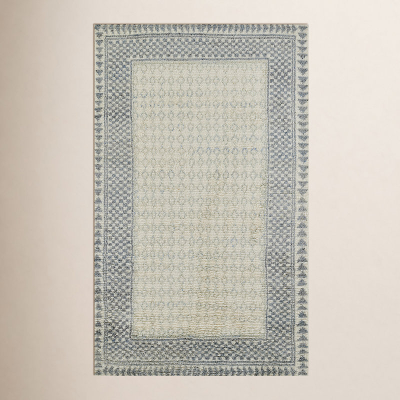 Wool Moroccan Area Rug, Runner 2'6" x 7'6"