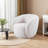 Swivel Accent Chair, Boucle Fabric Upholstered Barrel Chair, Single Sofa Single Armchair for Living Room-263754390-19214552