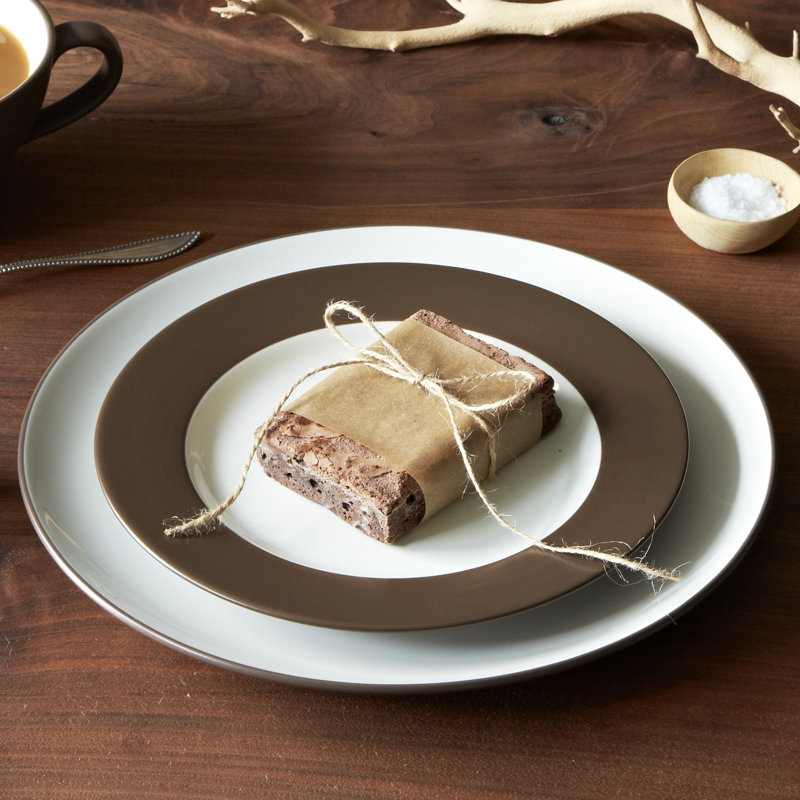 Noritake Colorwave Coupe Dinner Plates, 10-1/2", Chocolate