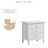 Hammond 3 Drawer Nightstand-391054589