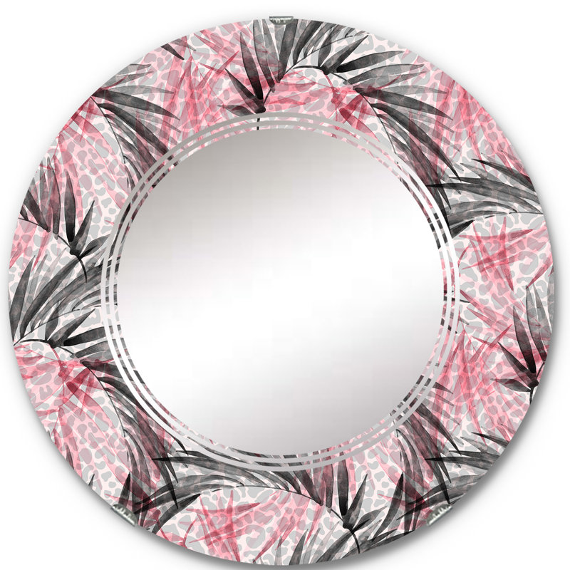Miroir mural Transparent Tropical, 24 po x 24 po