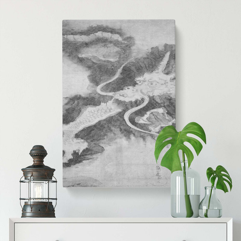 Dragon by Louis Renard - Wrapped Canvas Painting, 60cm H x 40cm W x 3cm D