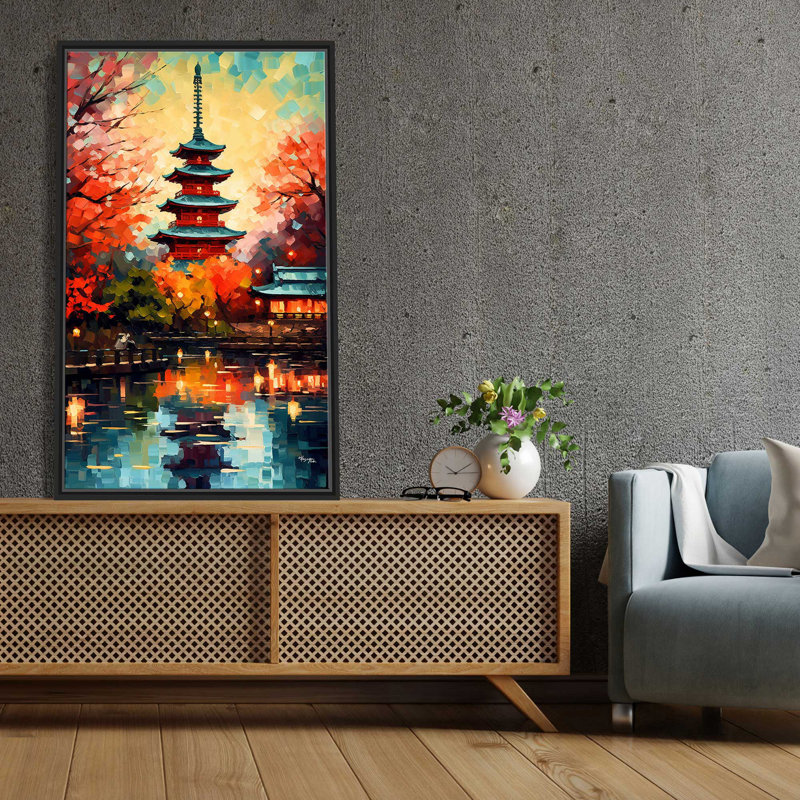 Sensô-ji, un ancien temple bouddhiste à Asakusa, Tokyo, Japon par V2 Design Co. - impression, L 21,5 po x H 33,5 po