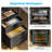 L-shaped Desk With 5-tier Under-desk Drawers,reversible Desk With Large Cabinet, Writing Desk With Power Outlets, Home Office Desk  With Cpu Stand-1019781249