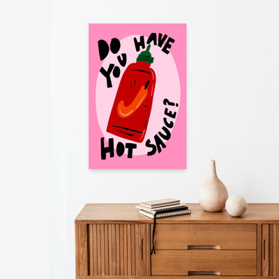 Hot Sauce Modern Vibrant Wall Art