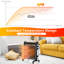 Costway 4000 BTU Electric High Efficiency Radiator Space Heater with Adjustable Thermostat