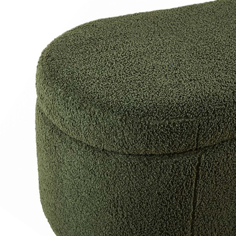 Flip Top Storage Bench With Curved Front, Straight Back, Soft Close Hinges, Upholstered Fabric And Solid Wood Legs Requiring Assembly