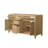 Pendry 59.25" Freestanding Double Bathroom Vanity Base Only