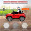 Voiture électrique QABA 12V, véhicule sous licence RST sur véhicule Silverado avec télécommande parentale, suspension à ressort, démarrage en douceur, roues d'entraînement, lumières DEL, musique, MP3, 3 vitesses, rouge