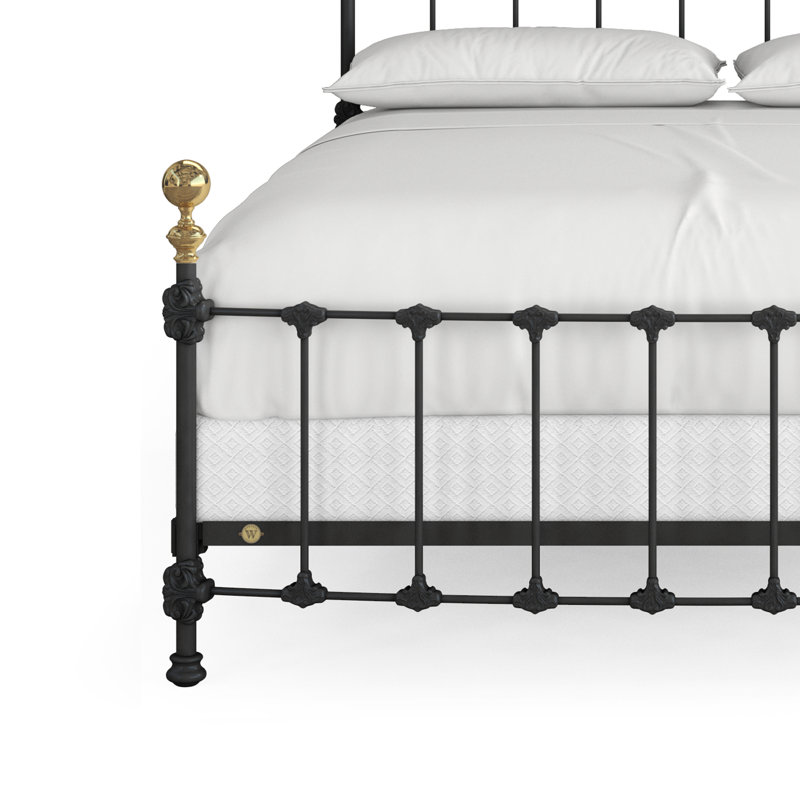 151 Palatial Bed | Complete Standard, California King, Gunmetal/Antique Gold