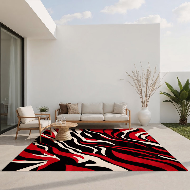 Tapis intérieur et extérieur Fiery Cosmos, Rectangle 4pi x 6 pi