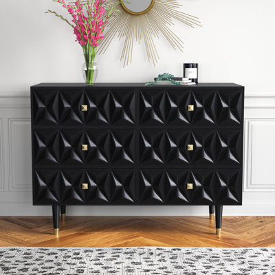 Commode double 6 tiroirs Bethli