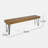 Picnic Bench,industrial wood and metal bench -1531135419