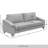 Jacqualyn Fabric 57.87'' Reception Sofa-1592063123