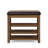 Nordic-Style Bench, Adjustable Height, Brown And Rubberwood, Concealed Storage For Keys Stool, Height-Adjustable, , Shoe Polish
