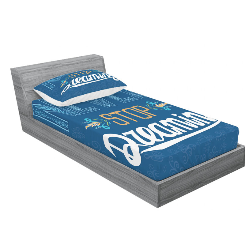 Microfiber Sheet Set, Twin Sheet Set with Fitted Sheet