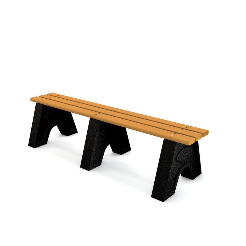 Banc de parc en plastique recyclé Adams Sport, Cèdre, Elite, 8 pi
