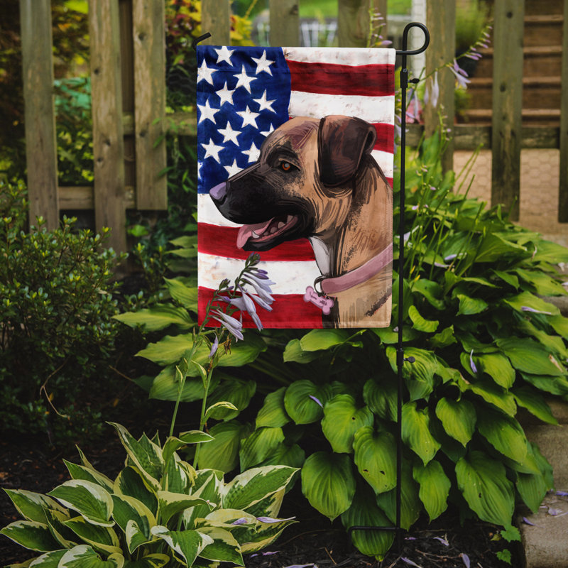 Polyester à 2 côtés 15 x 11 po drapeau de jardin, Treeing Tennessee Brindle