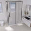 Base de douche à double seuil en acrylique 60 pouces x 32 pouces Kingston Brass Nauru-132954844