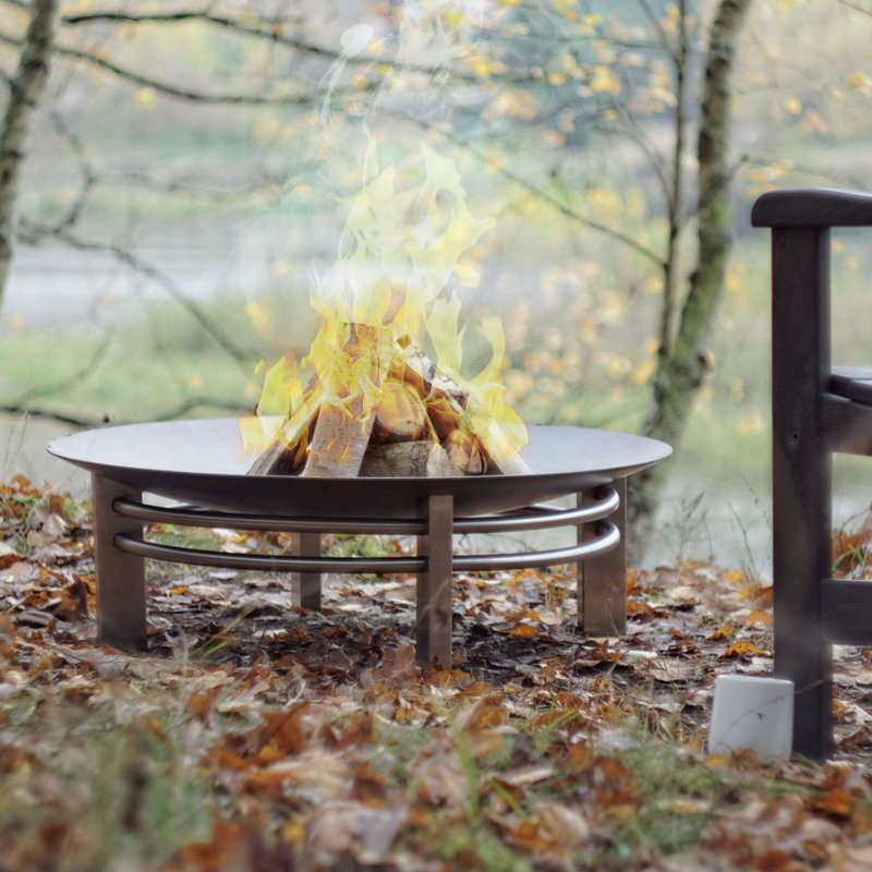Nova Round Stainless Steel Wood Burning Smokeless Fire Pit