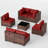 Keyala 7 Piece Rattan Sectional Seating Group with Cushions-650428448