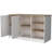 2-Door Kitchen Island With Ample Storage In Modern White And Ash 35.6-Inch Tall 59-Inch Wide Surface For Use