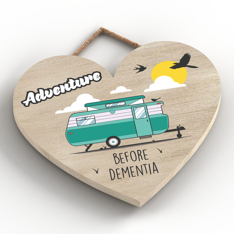 Caravan Dementia - Print on MDF, 16cm H x 17cm W x 0.9cm D