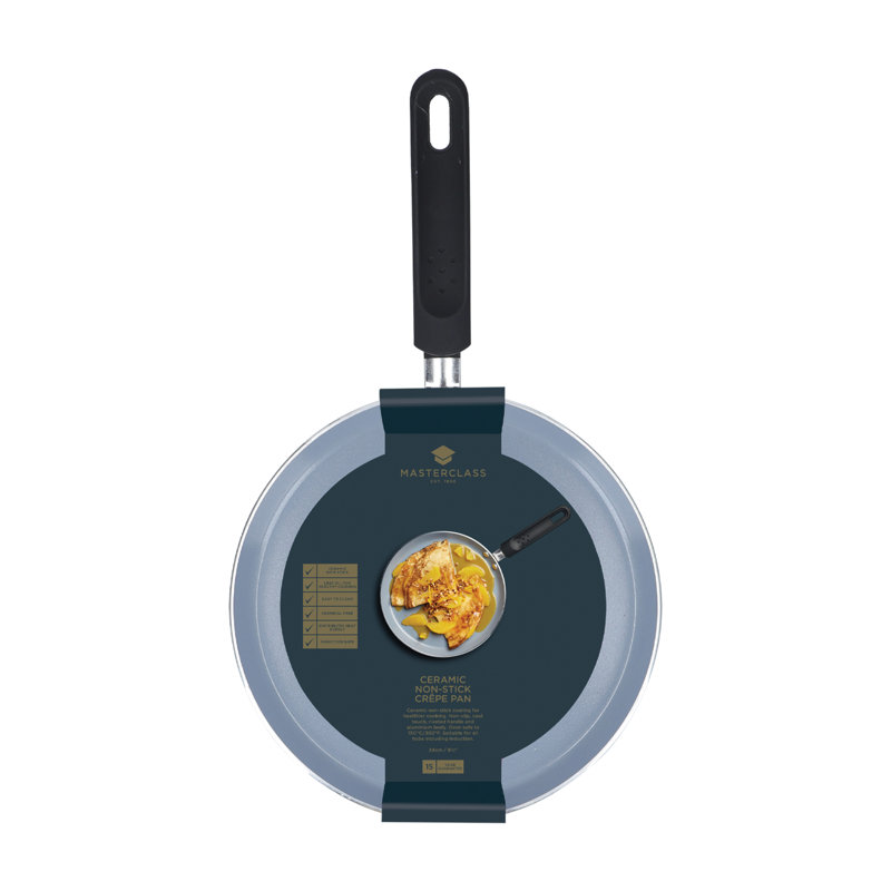 MasterClass Ceramic Non-Stick Eco 24 cm Crepe Pan