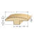0.63" x 2" x 78" Maple T-Mould-393287575