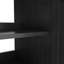 Une armoire de salle de bain noire de 24 pouces, jumelée à un lavabo en céramique blanche, présente un design moderne et est faite de matériaux imperméables et durables.