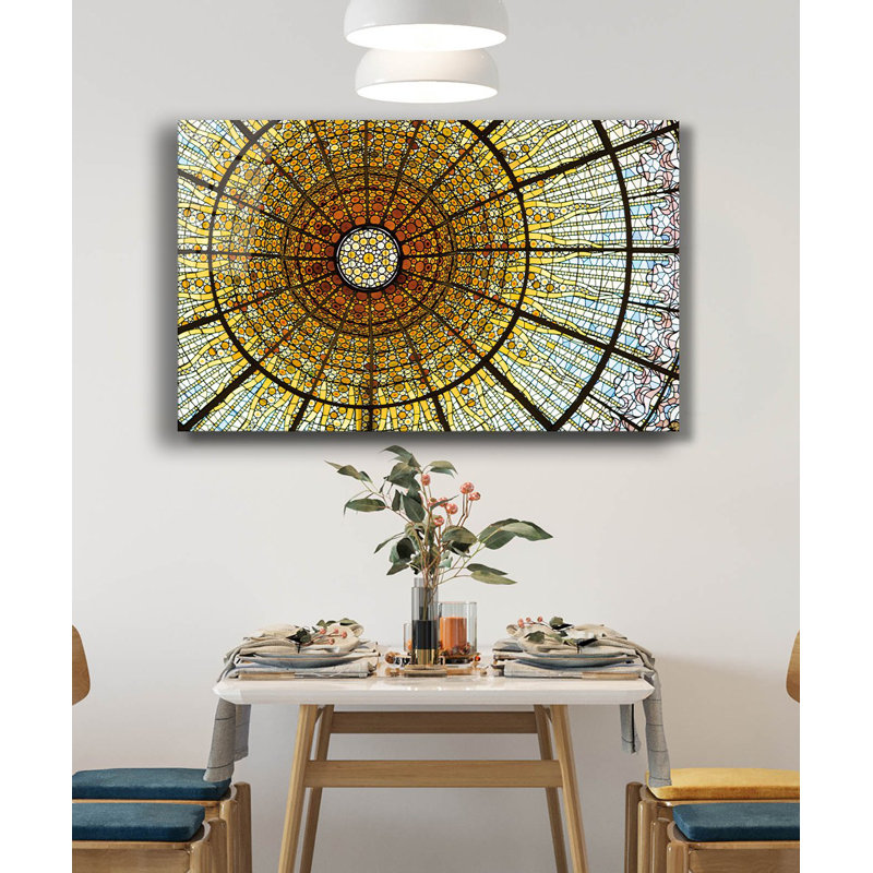 Élégante peinture décorative en verre trempé 18,1 po x 28,3 po | 100% verre trempé, épaisseur: 0,16 pouce | Superbe œuvre d'art pour la décoration intérieure, le salon et les espaces de bureau, durable et facile à nettoyer