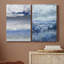 «Soft Solace Indigo», ensemble de 2 reproductions d'art graphique sur toile tendue-1000537264