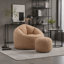 Pouf-canapé avec rembourrage en mousse haute pression et repose-pieds-134768675