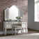 Colchester 3 Piece Vanity Set with Stool and Mirror