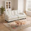Canapé d'angle modulaire moderne de 77 pouces avec coussins à décor en treillis de 25 pouces de profondeur-1723439165
