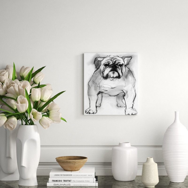 Study Of A Dog I Print by Emma Brooks, Matte, 16" H x 14" W x 1.5 D