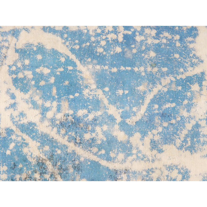 Tapis bleu / beige / noir
