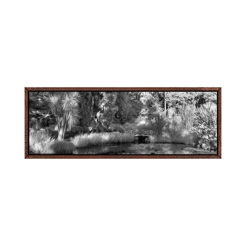 Snowy Bridge by Sean Davey - Panoramic Gallery-Wrapped Canvas Giclée on Canvas, Classic Wood Framed, 30.48 cm H x 91.44 cm W