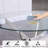 Star Collection Round Glass Top Metal Base Dining Table-65882736